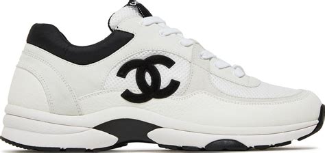 chanel sneakers white and black